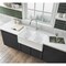 Gourmetier Arcticstone 36" Solid Surface Farmhouse Kitchen Sink, /Glossy White GPFA361810BCD - alternate 3